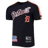Men's Pro Standard Navy/Orange Detroit Tigers Taping T-Shirt
