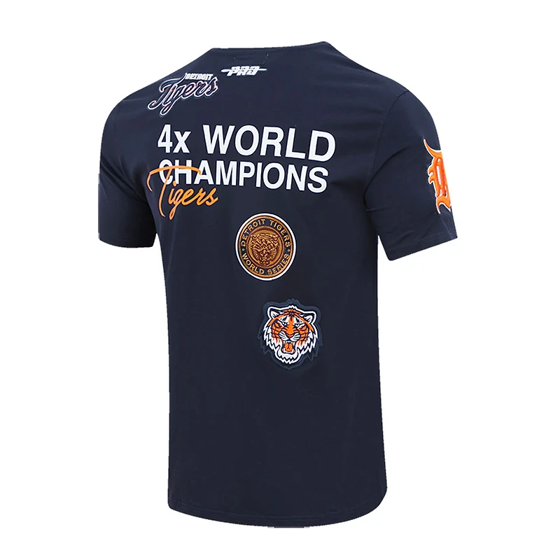 T-shirt Pro Standard Navy Detroit Tigers Championship pour homme