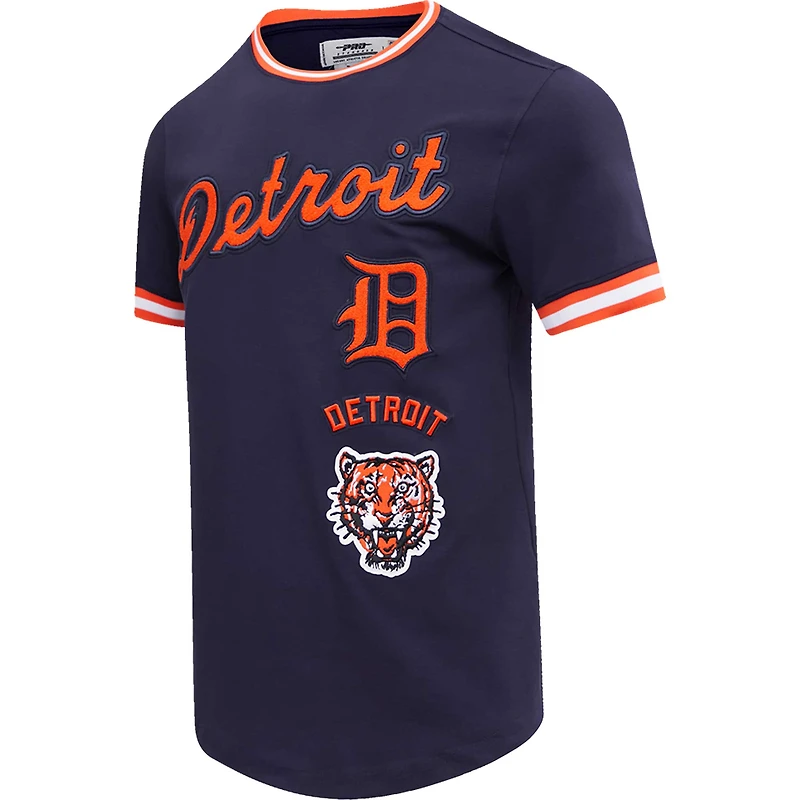 T-shirt classique rétro pour homme Detroit Tigers Cooperstown Collection Pro Standard bleu marine
