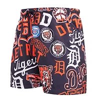 Short tissé avec logo pour hommes des Detroit Tigers Toss Pro Standard bleu marine