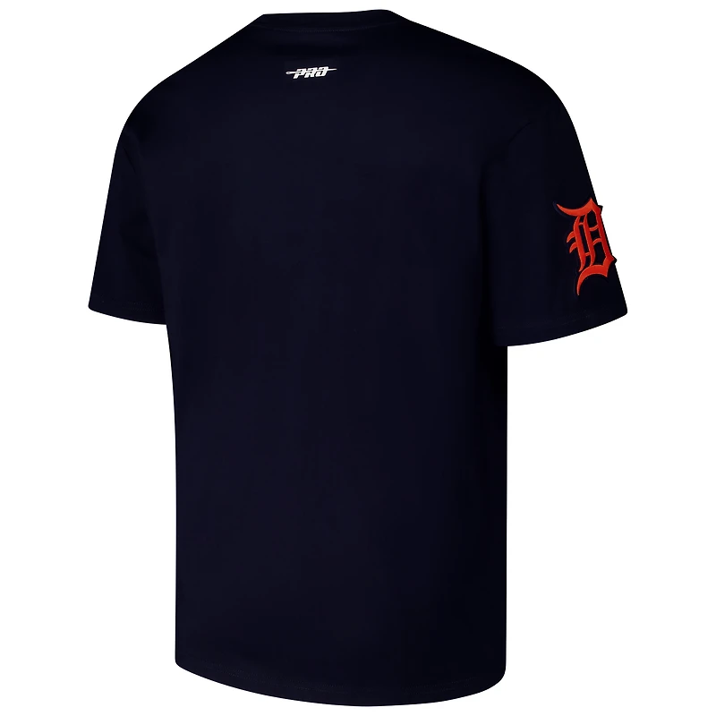 Men's Pro Standard Navy Detroit Tigers Turn It Up Dropped Shoulder T-Shirt