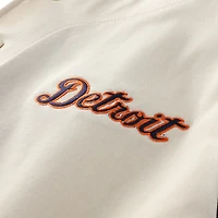 Maillot à boutons pour homme, couleur crème, Detroit Tigers, grandes tailles