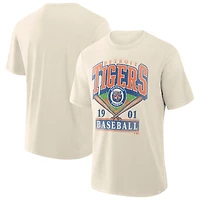 Men's Profile  Cream Detroit Tigers Big & Tall Screen Print T-Shirt