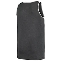 Men's Profile Heather Charcoal Detroit Tigers Big & Tall Arch Over Logo Tank Top