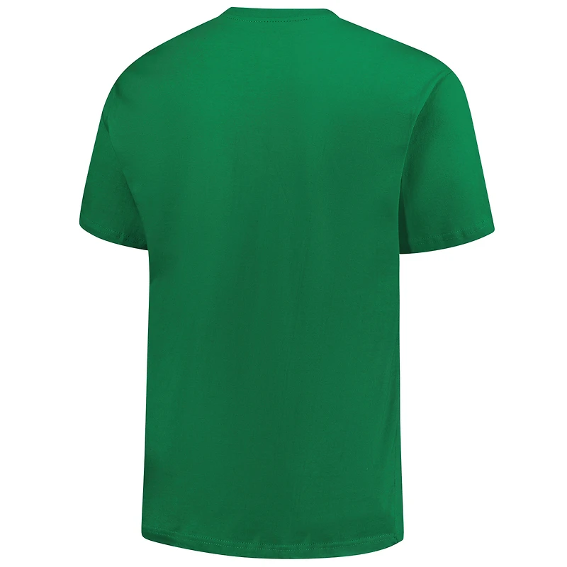T-shirt grand et celtique pour homme avec profil Kelly Green Detroit Tigers