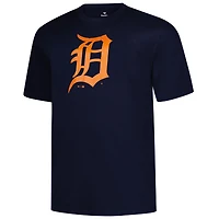 Men's Profile Navy Detroit Tigers Big & Tall Primary Logo T-Shirt