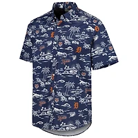 Men's Reyn Spooner Navy Detroit Tigers Kekai Performance Button-Down Shirt