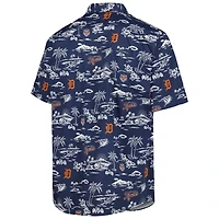 Men's Reyn Spooner Navy Detroit Tigers Kekai Performance Button-Down Shirt