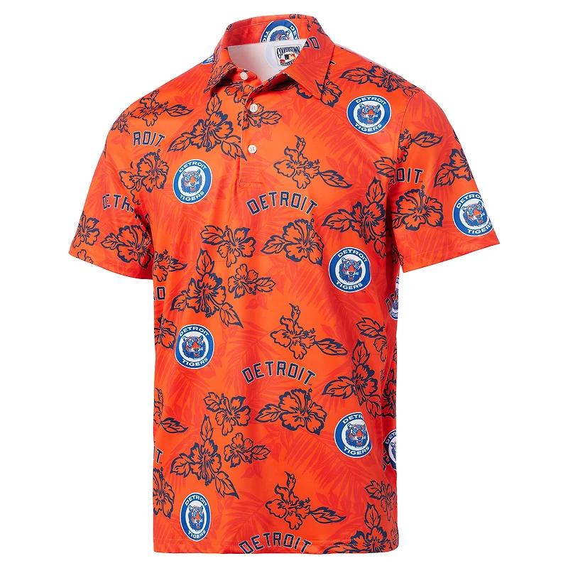 Men's Reyn Spooner Orange Detroit Tigers Big & Tall Cooperstown Collection PUA Performance Polo