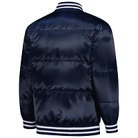 Men's Starter Navy Detroit Tigers Full-Snap Satin Jacket
