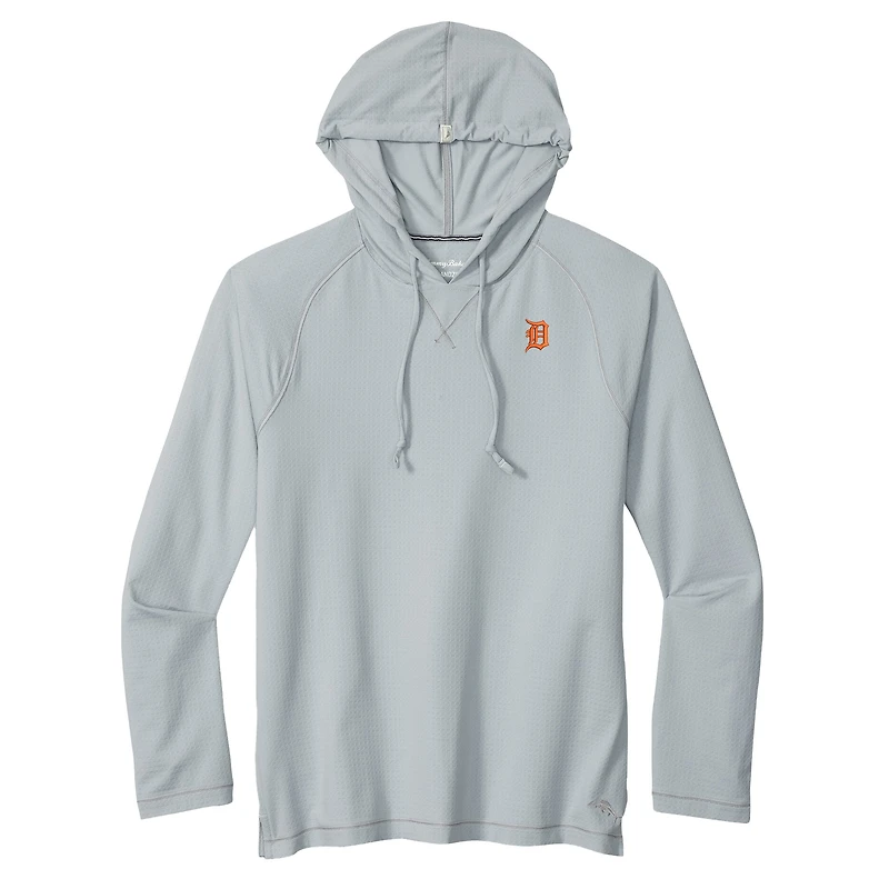 Men's Tommy Bahama Gray Detroit Tigers Sunset Rally IslandZone® Hoodie