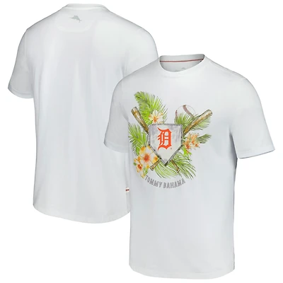 Men's Tommy Bahama  White Detroit Tigers Island League T-Shirt