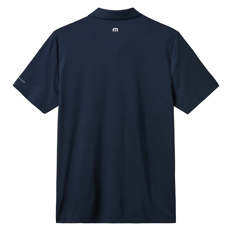 Polo homme TravisMathew Heather Navy Detroit Tigers Game Day en mélange de trois matières