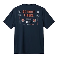 Men's TravisMathew  Navy Detroit Tigers Base Hit Bliss T-Shirt