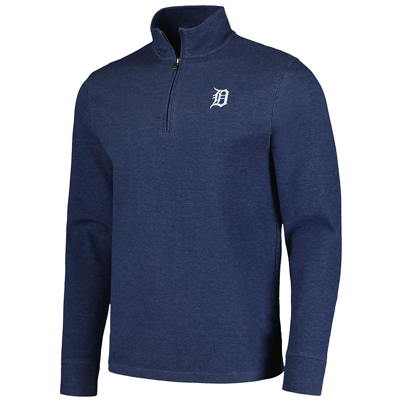 Veste à quart de zip Vineyard Vines pour hommes des Detroit Tigers Saltwater bleu marine
