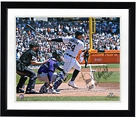Miguel Cabrera Detroit Tigers Autographed 16'' x 20'' 3000th Hit Photograph with "4-23-22 3000th Hit" Inscription