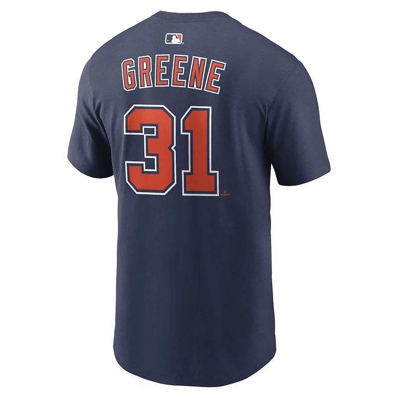 Name & Number T-Shirt Nike Riley Greene Navy Detroit Tigers