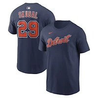 T-shirt Nike Tarik Skubal bleu marine Detroit Tigers avec nom et numéro