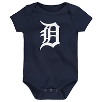 Body à logo de l'équipe principale des Detroit Tigers bleu marine pour nouveau-né et bébé