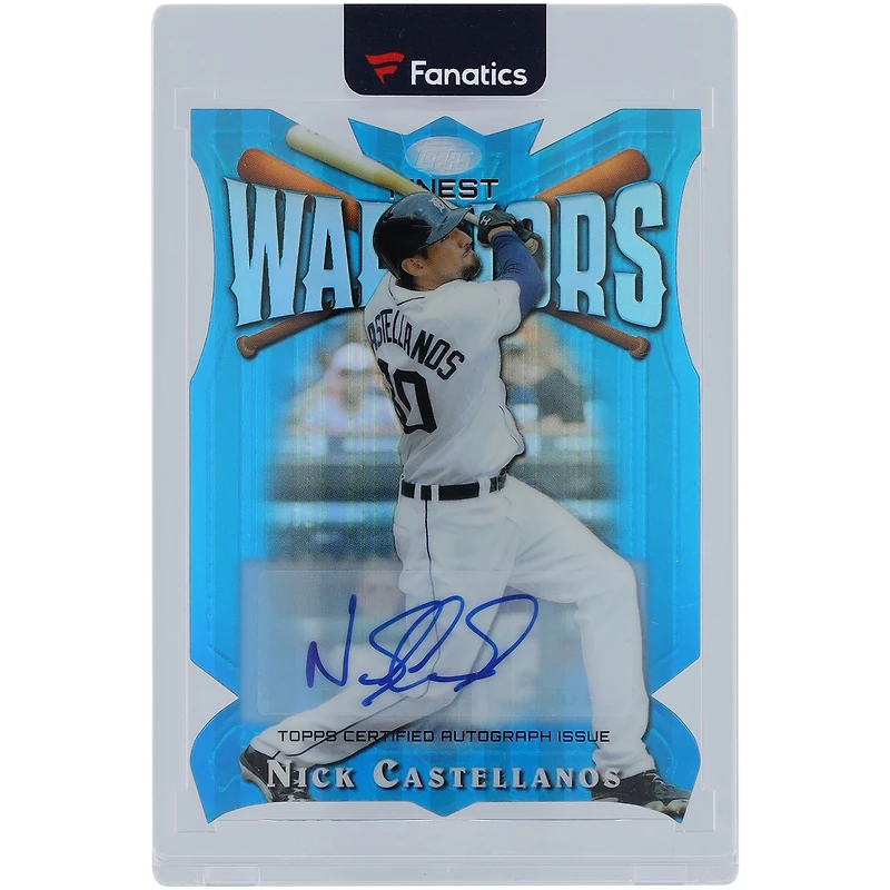 Nick Castellanos Detroit Tigers Autographed 2014 Topps Finest Warriors Die Cut #FW-NC #8/10 Card