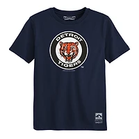 Preschool Mitchell & Ness  Navy Detroit Tigers Retro Logo T-Shirt
