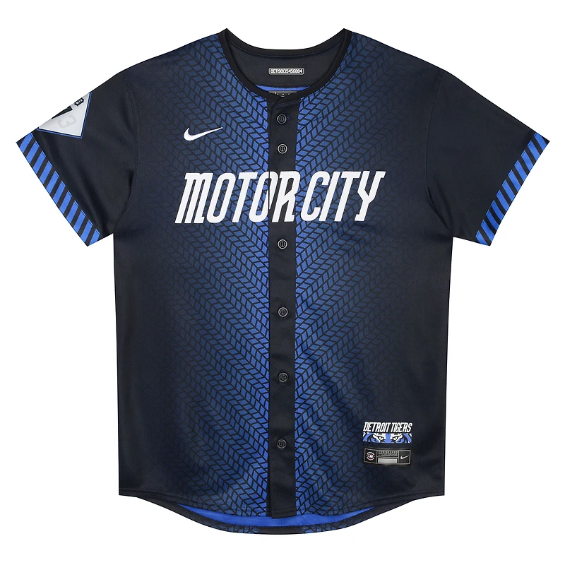 Preschool Nike Javier Baez Navy Detroit Tigers 2024 City Connect Limited Jersey
