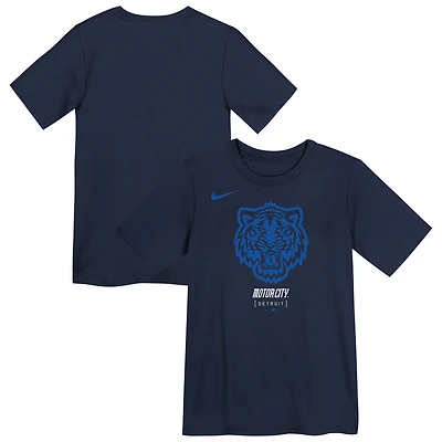 T-shirt Nike bleu marine Detroit Tigers City Connect pour enfants d'âge préscolaire