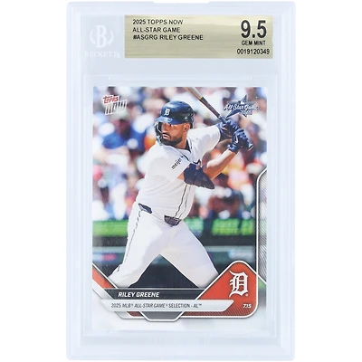 Riley Greene Detroit Tigers 2025 Topps Now 2025 MLB All-Star Game Selection - AL #ASG-RG BGS Authenticated 9.5 Card