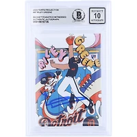 Riley Greene Detroit Tigers Autographed 2023 Topps Project 100 #97 Beckett Fanatics Witnessed Authenticated 10 Rookie Card