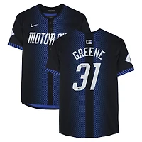 Riley Greene Detroit Tigers Autographed Black Nike City Connect Limited Jersey