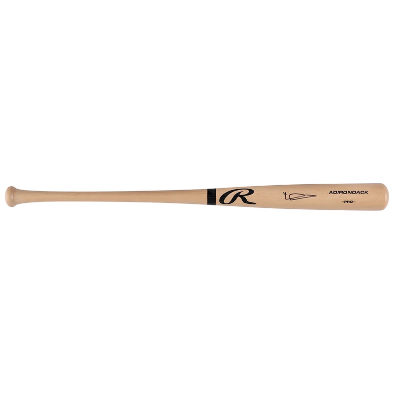 Batte de baseball professionnelle Rawlings Blonde autographiée par Riley Greene des Detroit Tigers