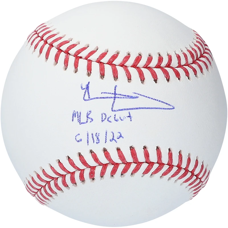Riley Greene Detroit Tigers Autographed Rawlings Baseball with "MLB Debut 6/18/22" Inscription