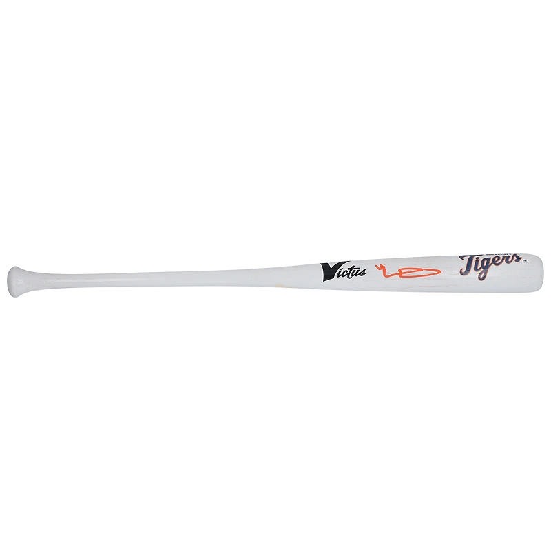 Riley Greene Detroit Tigers Autographed White Victus Mini Bat