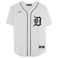Maillot réplique Nike autographié de Riley Greene, blanc, des Tigers de Detroit