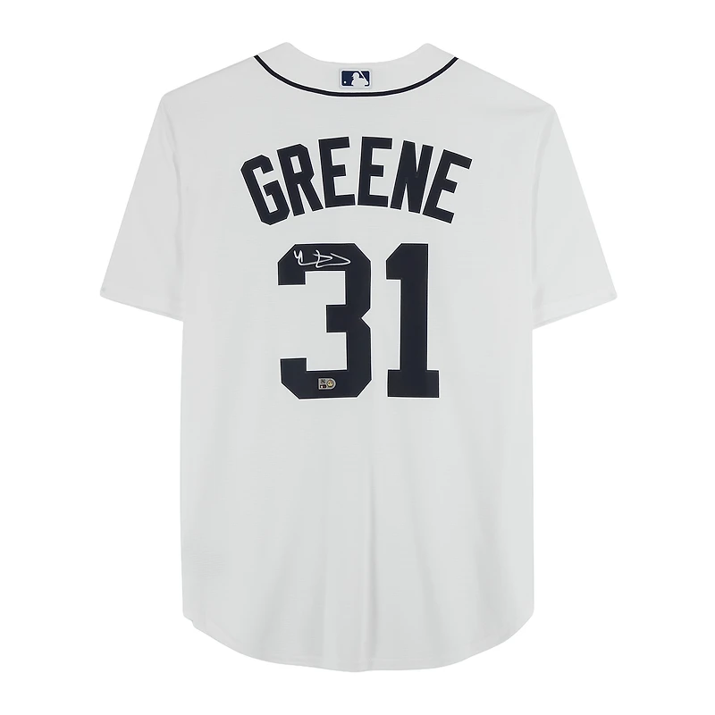 Riley Greene White Detroit Tigers Autographed Nike Replica Jersey