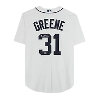 Riley Greene White Detroit Tigers Autographed Nike Replica Jersey