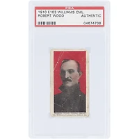 Robert Wood Detroit Tigers 1910 Williams Caramel Co. E103 #NNO PSA Authenticated Card