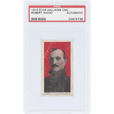 Robert Wood Detroit Tigers 1910 Williams Caramel Co. E103 #NNO PSA Authenticated Card