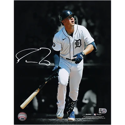 Photographie autographiée de Spencer Torkelson des Detroit Tigers, Bat Drop, 11" x 14"