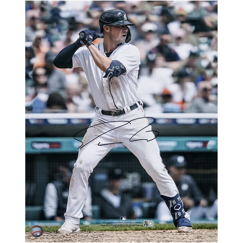 Photographie autographiée de Spencer Torkelson des Detroit Tigers, 16" x 20"