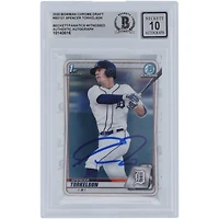 Spencer Torkelson Detroit Tigers Autographié 2020 Bowman Chrome Draft #BD-121 Beckett Fanatics Witnessed Authenticated 10 Card