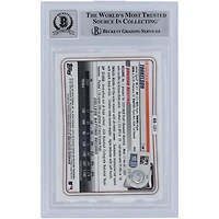 Spencer Torkelson Detroit Tigers Carte de recrue authentifiée 9/10 Bowman Chrome Draft #BD-121 2020 signée par les fans de Beckett avec l'inscription « MLB Debut 4/8/2022 »