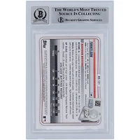 Spencer Torkelson Detroit Tigers Carte de recrue Bowman Draft 2020 autographiée #BD-121 Beckett Fanatics a été témoin d'une carte authentifiée 9/10 avec l'inscription « MLB Debut 4/8/2022 »