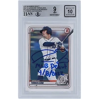 Spencer Torkelson Detroit Tigers Carte de recrue Bowman Draft 2020 autographiée #BD-121 Beckett Fanatics a été témoin d'une carte authentifiée 9/10 avec l'inscription « MLB Debut 4/8/2022 »
