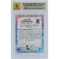 Spencer Torkelson Detroit Tigers Autographed 2021 Bowman's Best Refractors #100 Beckett Fanatics Witnessed Authenticated /10 Card