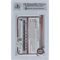 Spencer Torkelson Detroit Tigers autographié 2022 Bowman Chrome #53 Beckett Fanatics a été témoin d'une carte recrue authentifiée 9/10