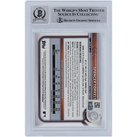 Carte de recrue 9/10 authentifiée 2022 Bowman Chrome Sapphire #BCP6 signée Spencer Torkelson par les Detroit Tigers et vue par les fanatiques de Beckett