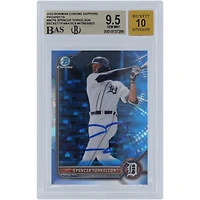 Spencer Torkelson Detroit Tigers Autographed 2022 Bowman Chrome Sapphire Prospects #BCP-6 Beckett Fanatics Witnessed Authenticated 9.5/10 Card