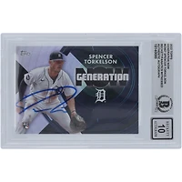 Spencer Torkelson Detroit Tigers Autographed 2022 Topps Generation Now #GN-67 Beckett Fanatics Witnessed Authenticated 10 Rookie Card