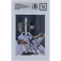 Spencer Torkelson Detroit Tigers autographié Topps Generation Now 2022 #GN-67 Beckett Fanatics a été témoin d'une carte de recrue authentifiée 10